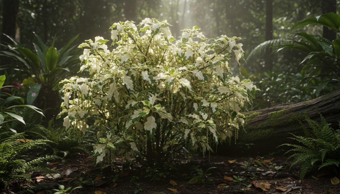 Java White Copperleaf (Acalypha Wilkesiana 'Java White') - Ground Layers