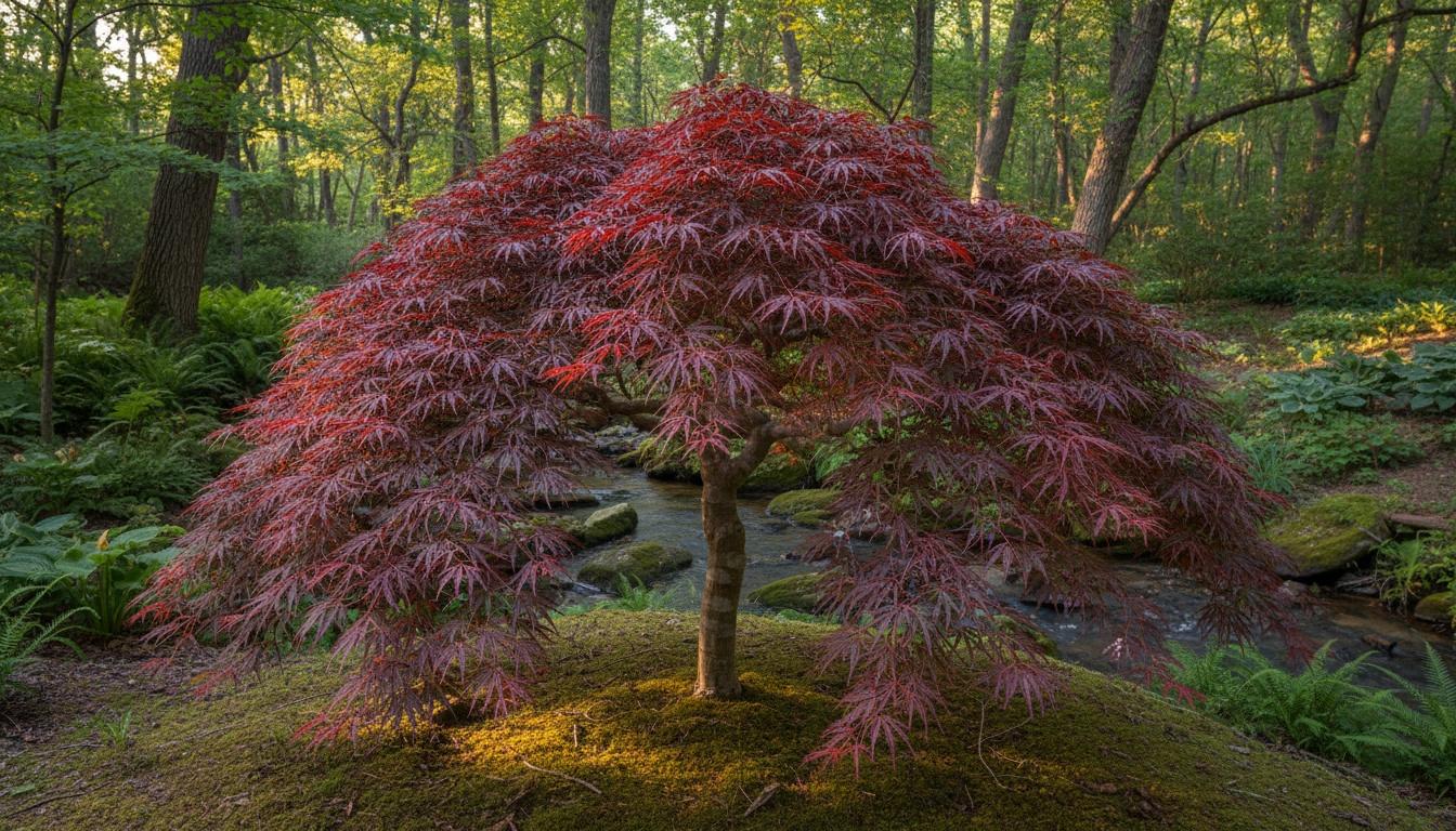 Red Dragon Japanese Maple (Acer Palmatum 'Red Dragon') - Shade Trees