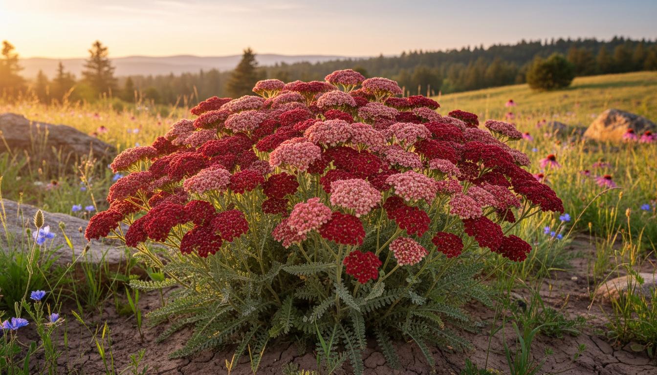 Red Yarrow 'Sassy Summer Sangria' (Achillea Pp31355 'Sassy Summer Sangria') - Perennials