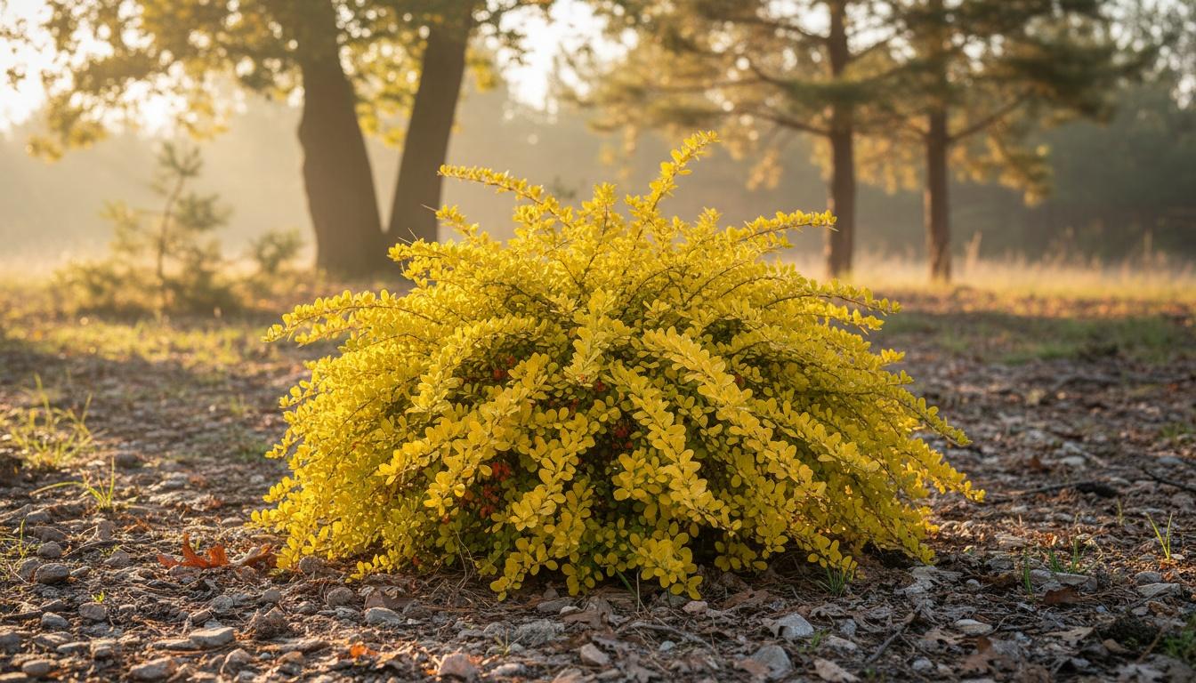 Dwarf Yellow Barberry 'Bonanza Gold' (Berberis Thunbergii 'Bonanza Gold') - Ground Layers