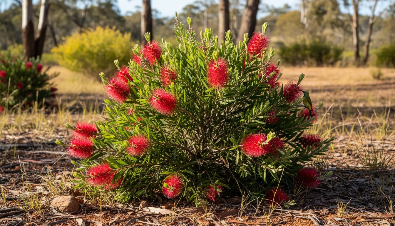 Dwarf Bottlebrush (Callistemon 'Little John') - Ground Layers