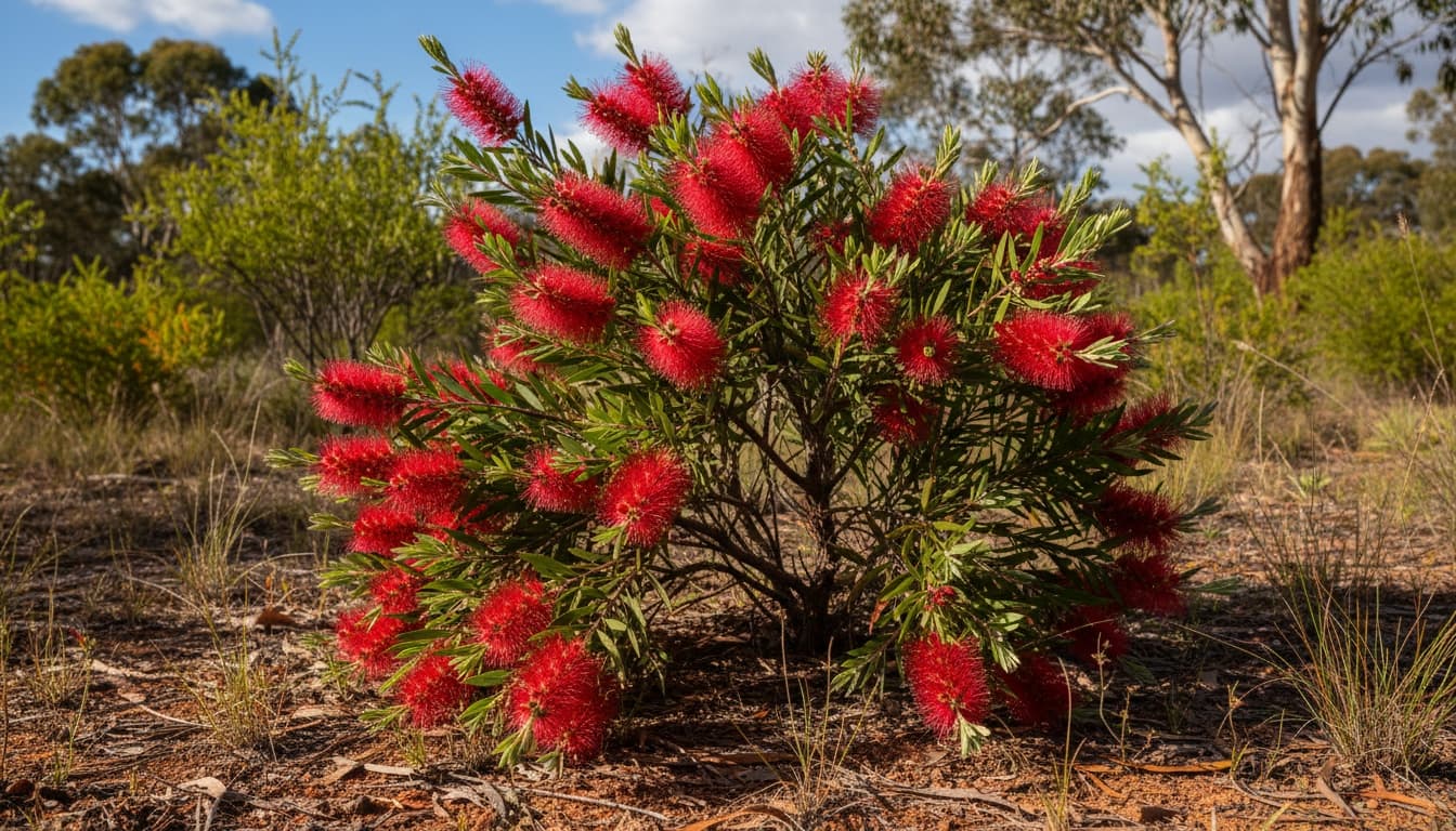Dwarf Bottlebrush (Callistemon Viminalis 'Little John') - Ground Layers