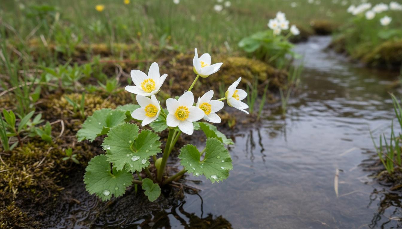 White Marsh Marigold (Caltha Leptosepala) - Perennials
