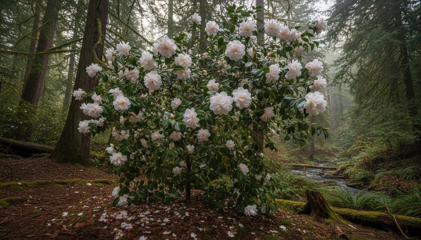 Marie Kirk Camellia (Camellia Japonica 'Marie Kirk') - Ground Layers