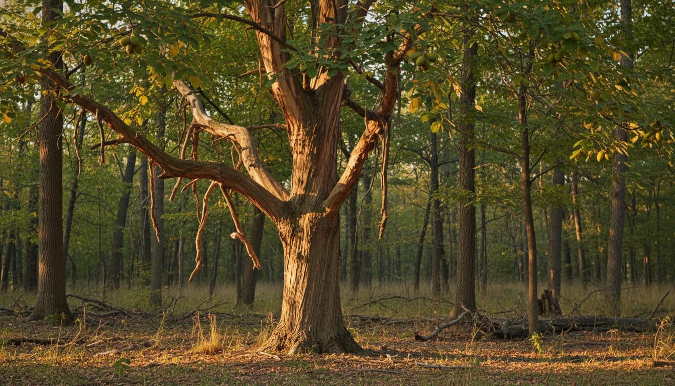 Shagbark Hickory (Carya Ovata) - Fruit Trees