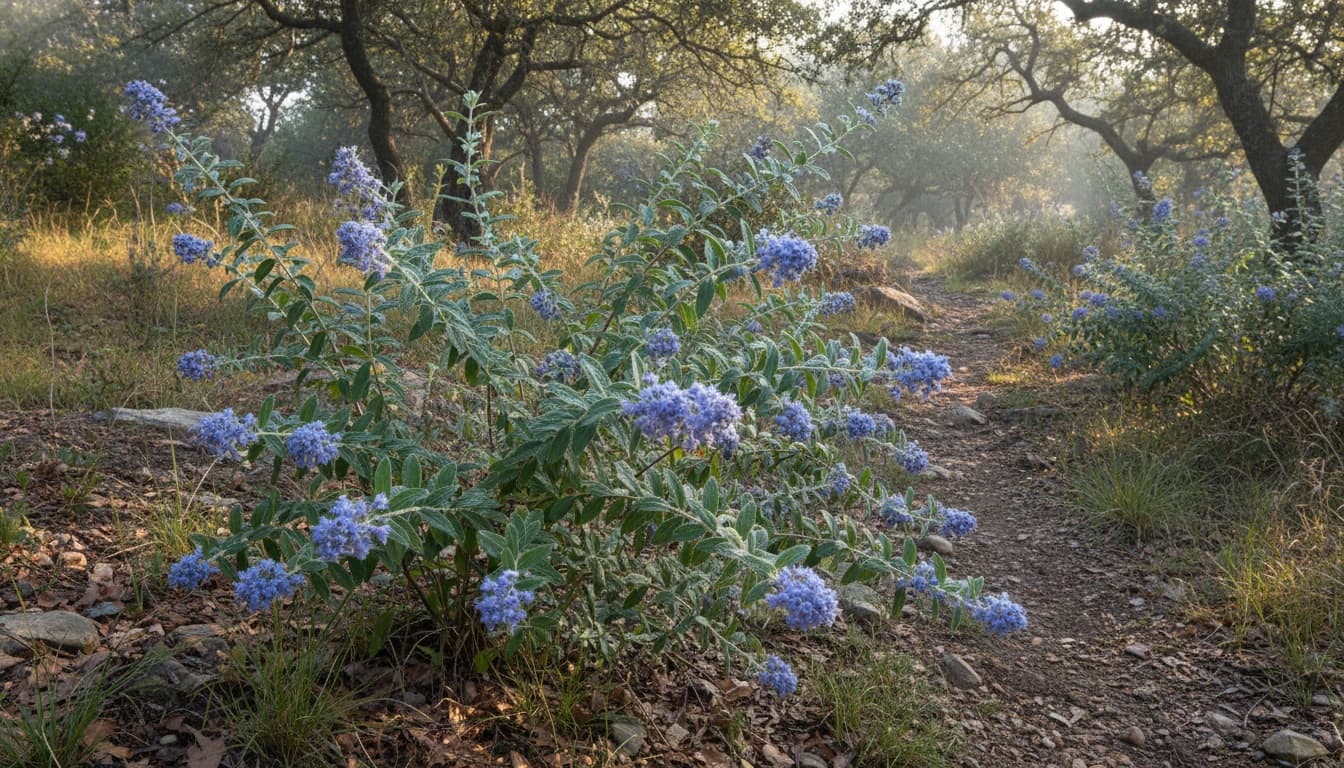 Blue Mist Shrub (Caryopteris X Clandonensis) - Ground Layers