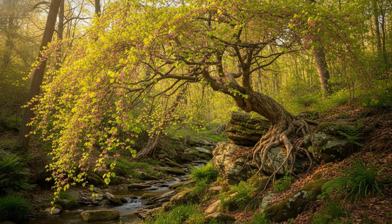 Golden Falls Redbud (Cercis Canadensis 'Golden Falls') - Flowering Trees