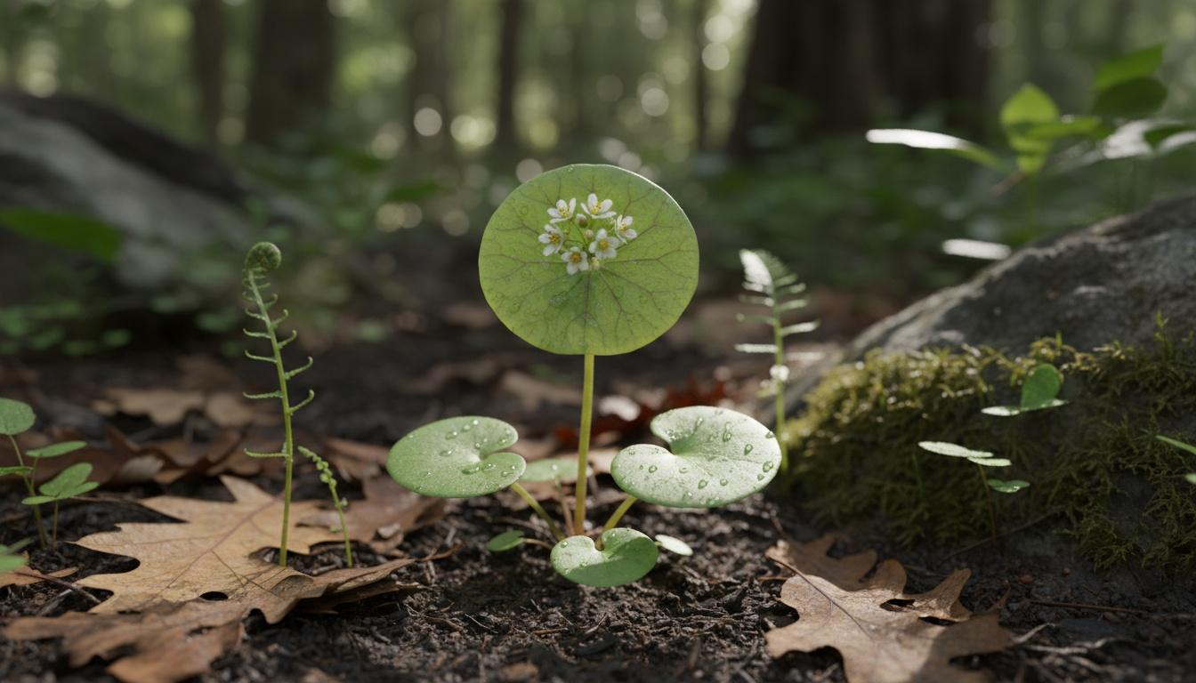 Miner'S Lettuce (Claytonia Perfoliata) - Perennials