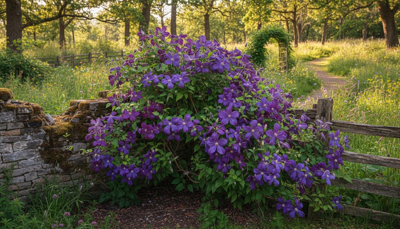 Jackmanii Clematis (Clematis Jackmanii) - Ground Layers