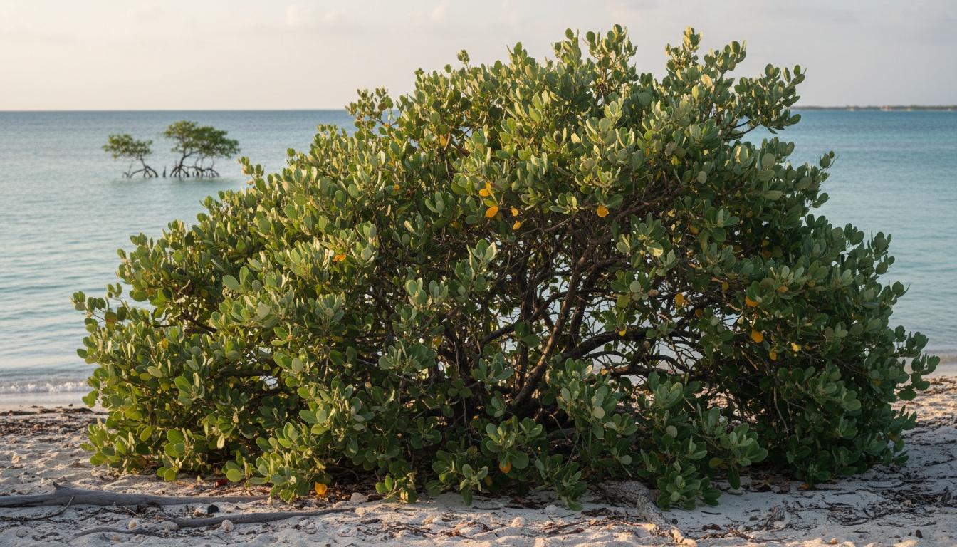 Green Buttonwood Hedge (Conocarpus Erectus) - Ground Layers
