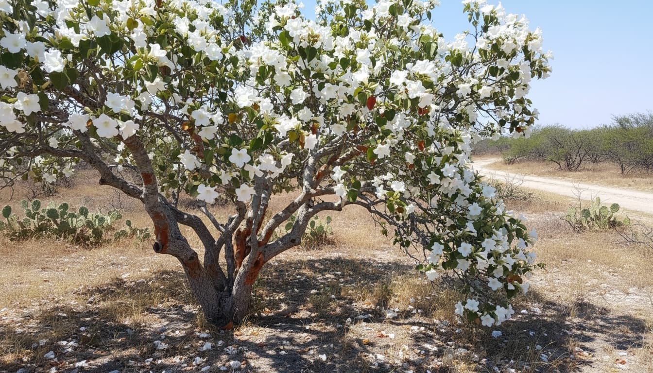 Texas Wild Olive (Cordia Boissieri) - Flowering Trees