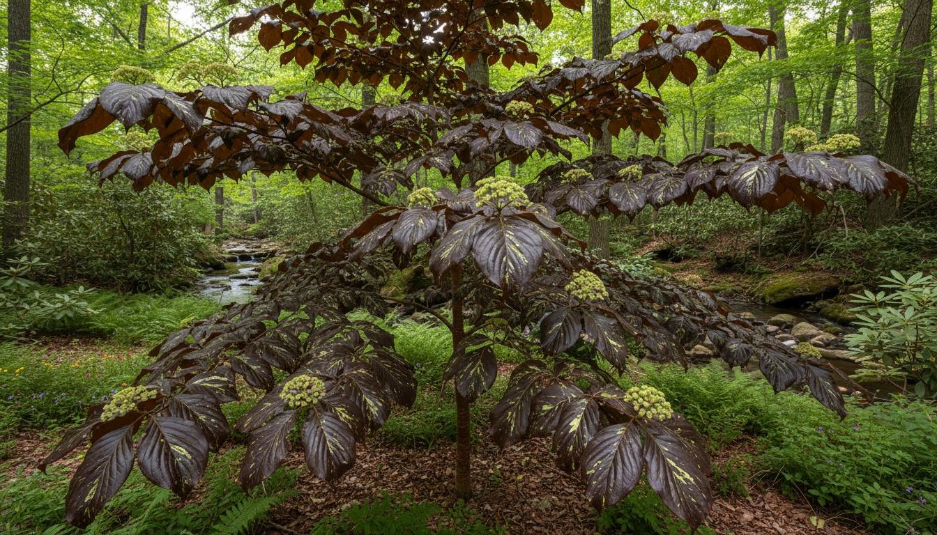 Pagoda Dogwood 'Big Chocolate Chip' (Cornus Alternifolia 'Big Chocolate Chip') - Flowering Trees