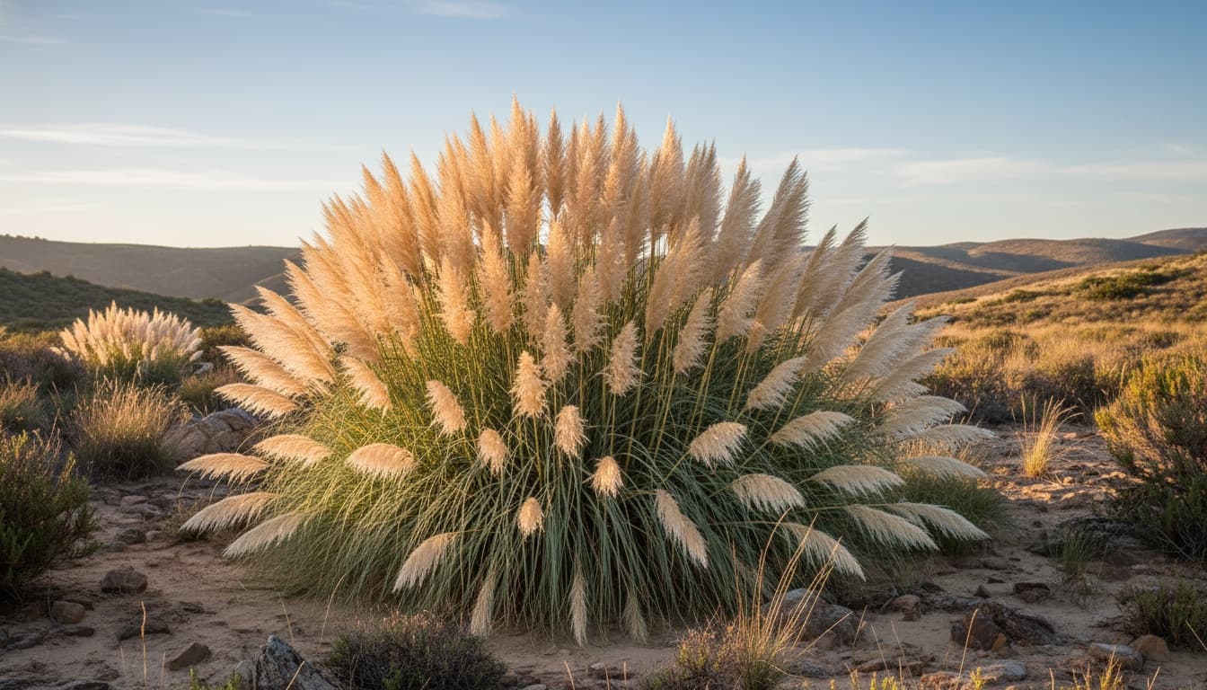 Dwarf Pampas Grass (Cortaderia Selloana 'Pumila') - Grasses
