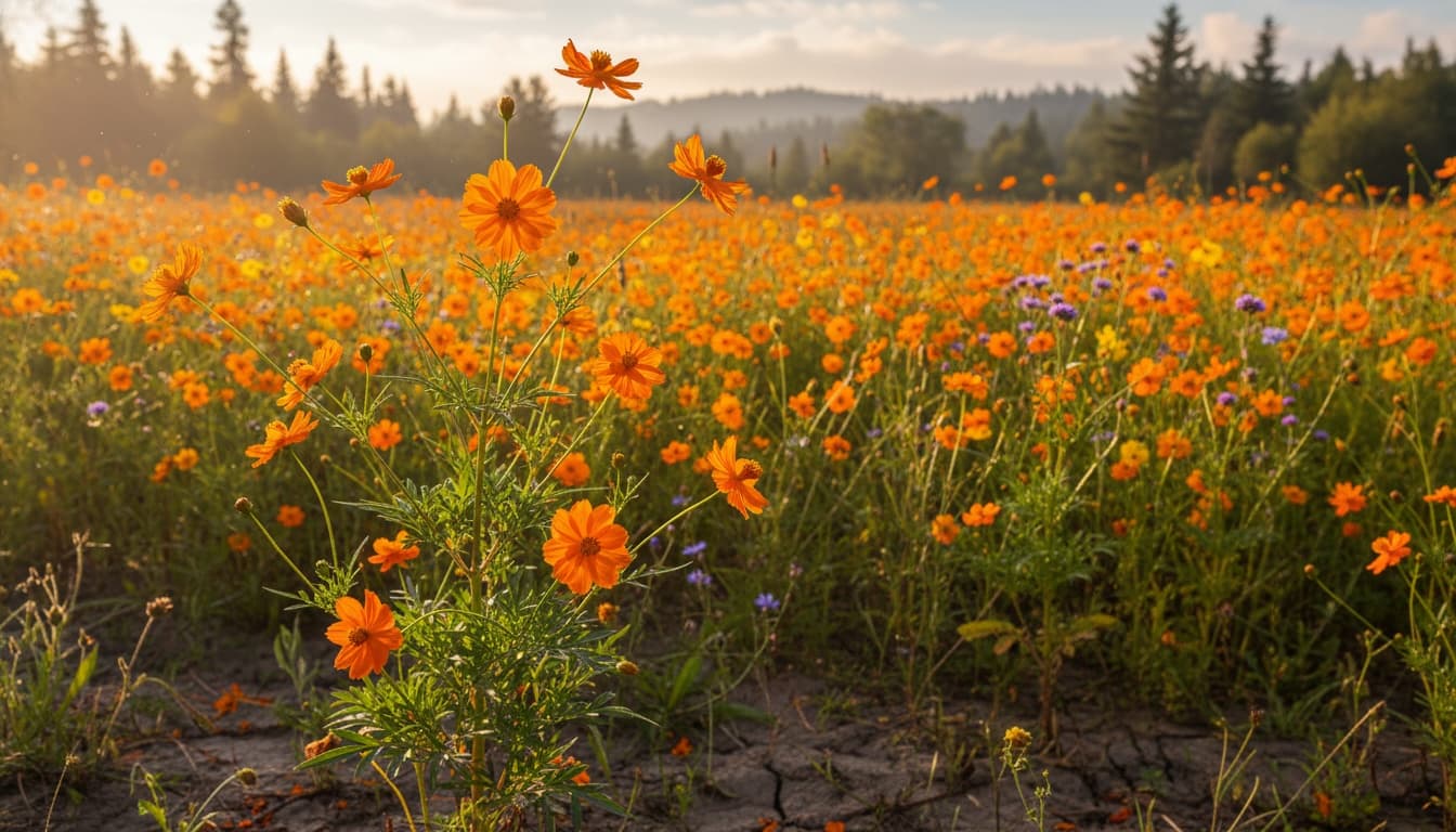 Sulphur Cosmos (Cosmos Sulphureus) - Perennials