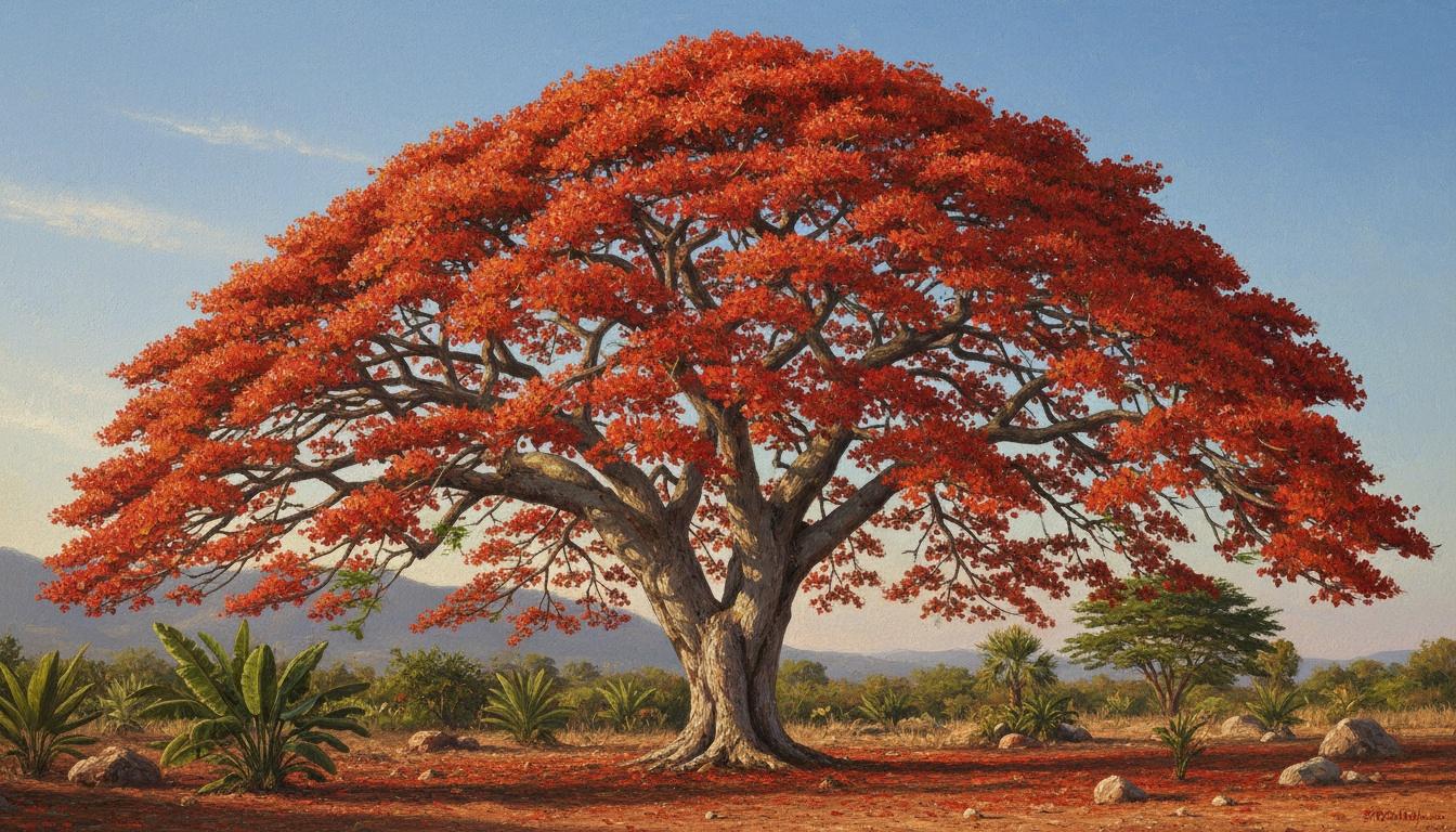 Marc Chagall Flame Tree (Delonix Regia) - Flowering Trees