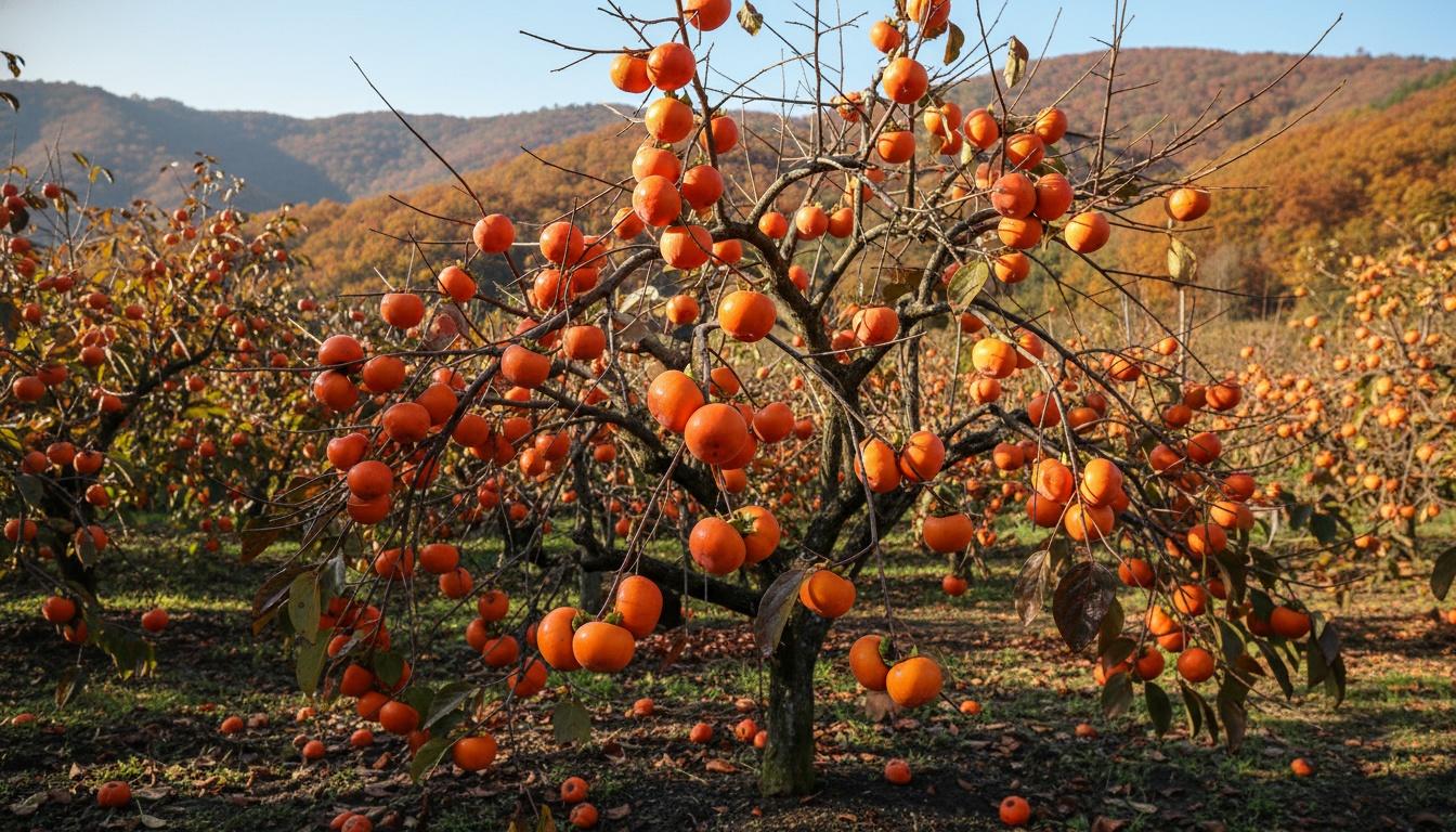 Fuyu Persimmon (Diospyros Kaki) - Fruit Trees