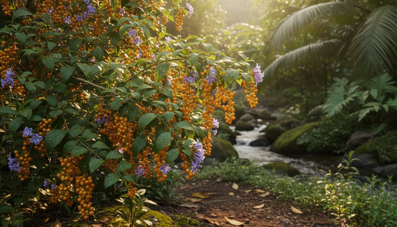 Golden Dewdrop (Duranta Erecta) - Ground Layers