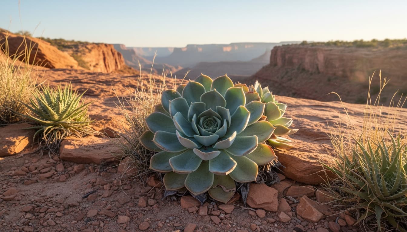Blue Echeveria (Echeveria Glauca) - Succulents