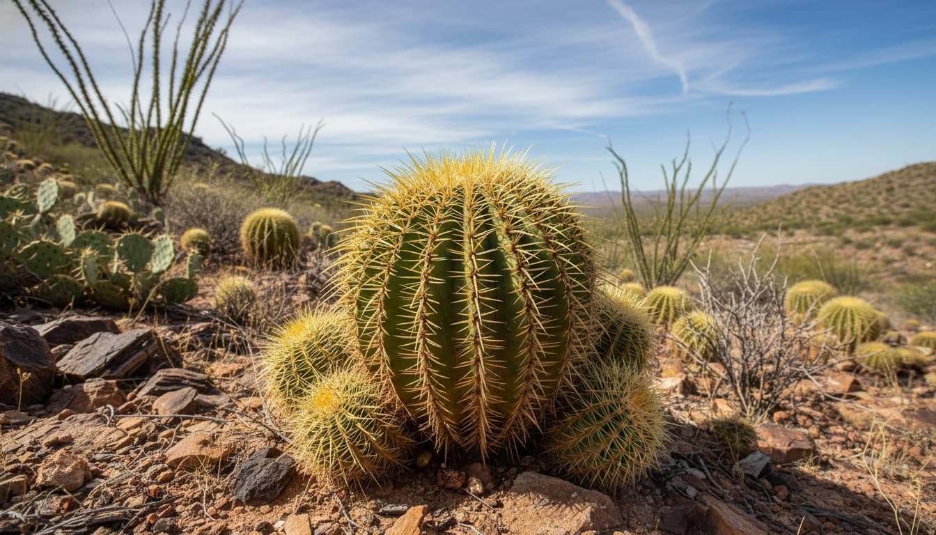 Golden Barrel Cactus (Echinocactus Grusonii) - Succulents