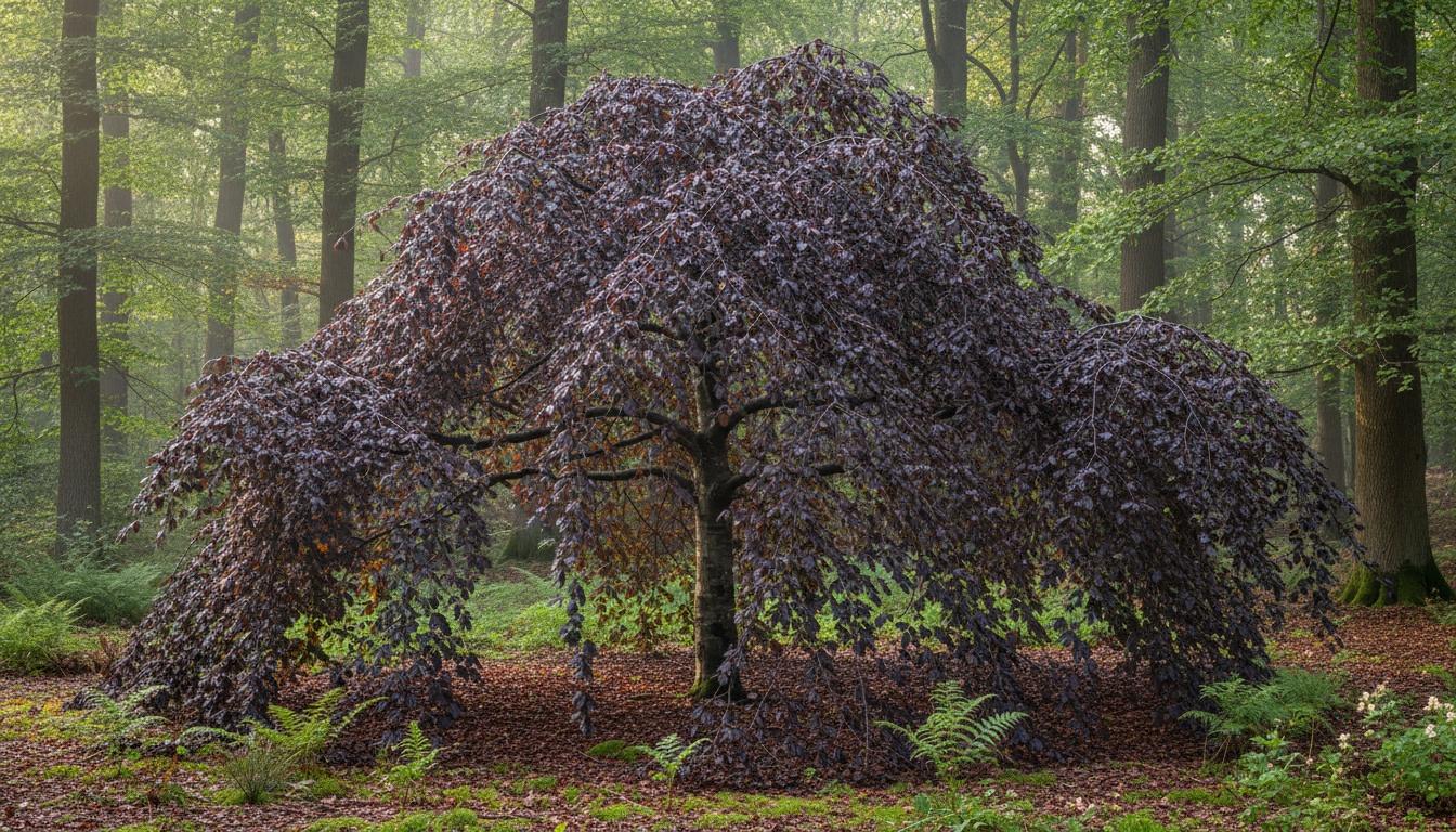 Weeping Purple Beech 'Purple Fountain' (Fagus Sylvatica 'Purple Fountain') - Shade Trees