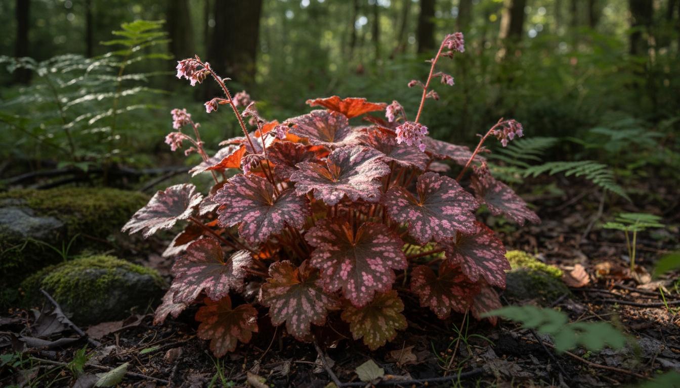 Red-Bronze Coral Bells 'Midnight Rose' (Heuchera Pp18551 'Midnight Rose') - Perennials