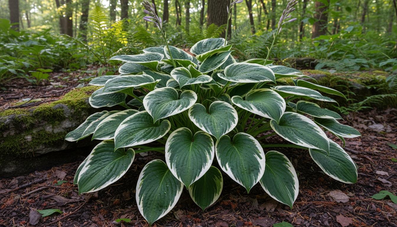 Hosta Plantain Lily 'Patriot' (Hosta Fortunei 'Patriot') - Perennials