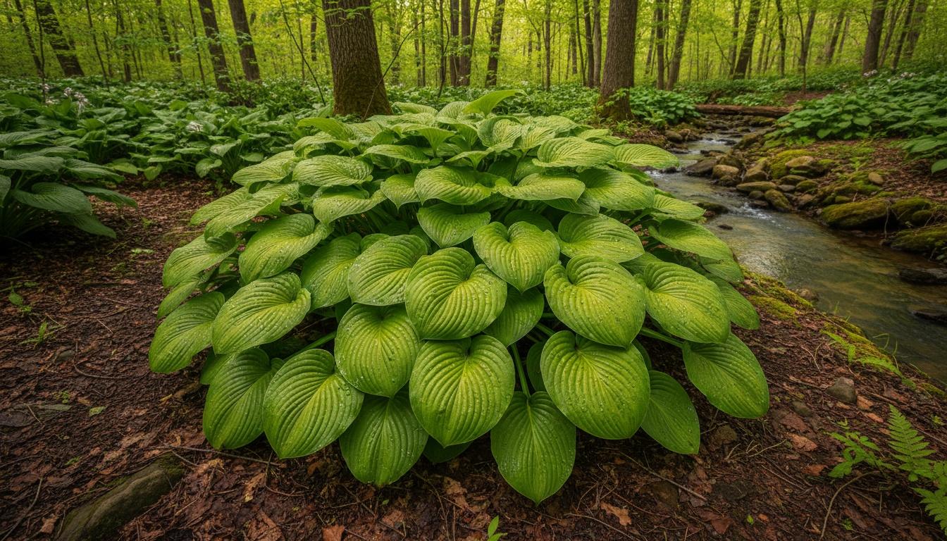 Hosta Plantain Lily 'Sum And Substance' (Hosta Fortunei 'Sum And Substance') - Perennials