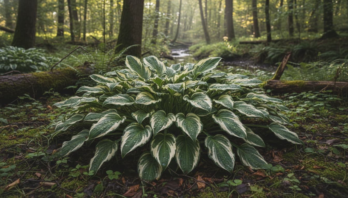Wavy-Leaved Plantain Lily (Hosta Undulata) - Perennials