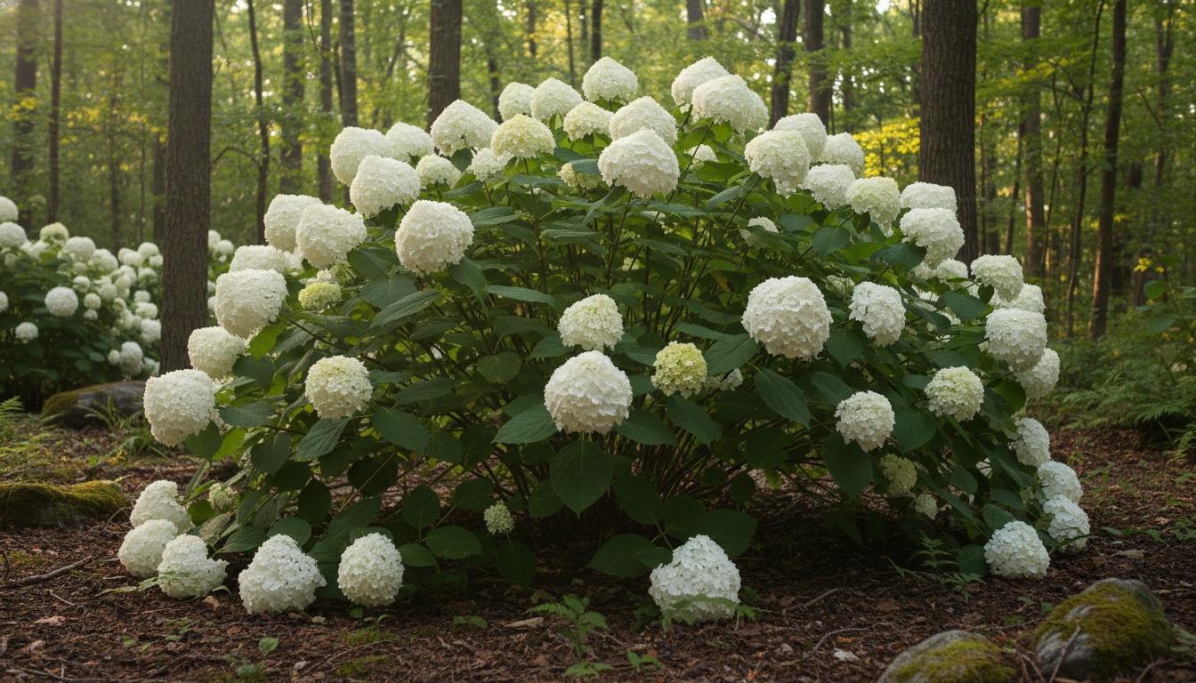 Annabelle Smooth Hydrangea (Hydrangea Arborescens 'Annabelle') - Ground Layers