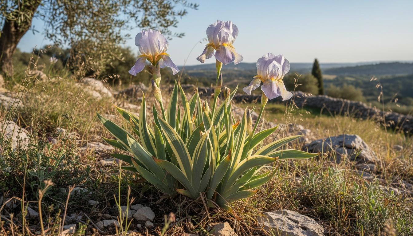 Iris, Variegated 'Variegata' (Iris Pallida 'Variegata') - Perennials