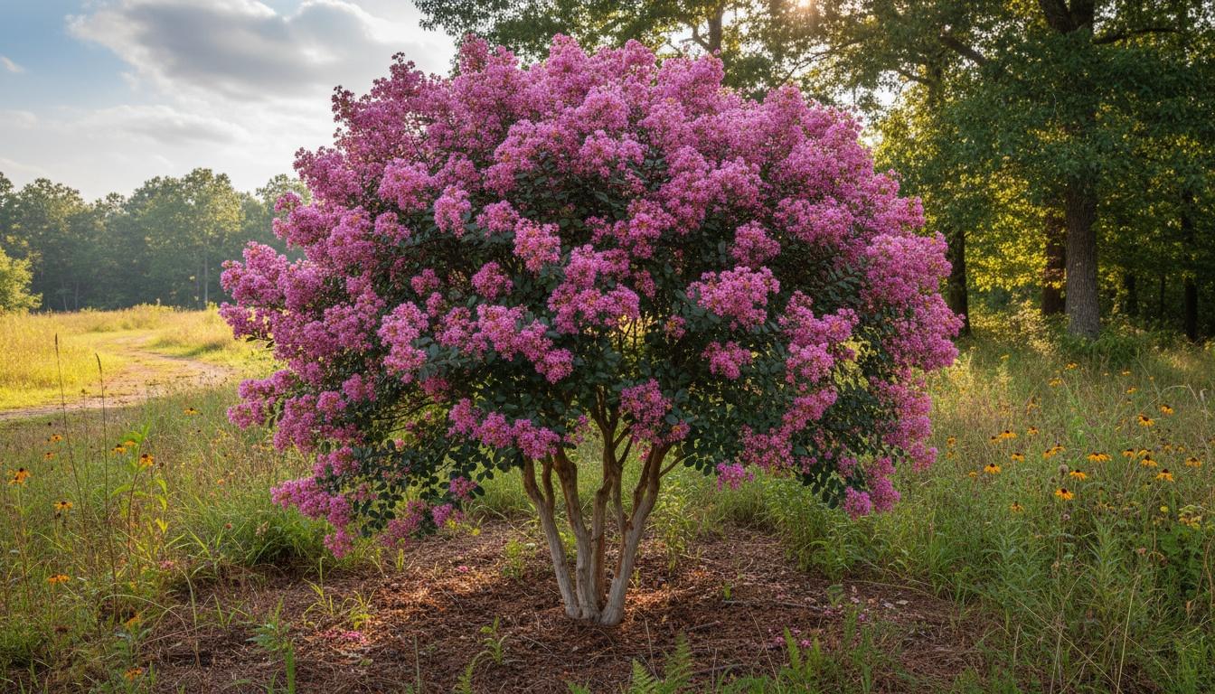 Plum Magic Crape Myrtle (Lagerstroemia Indica 'Plum Magic') - Flowering Trees