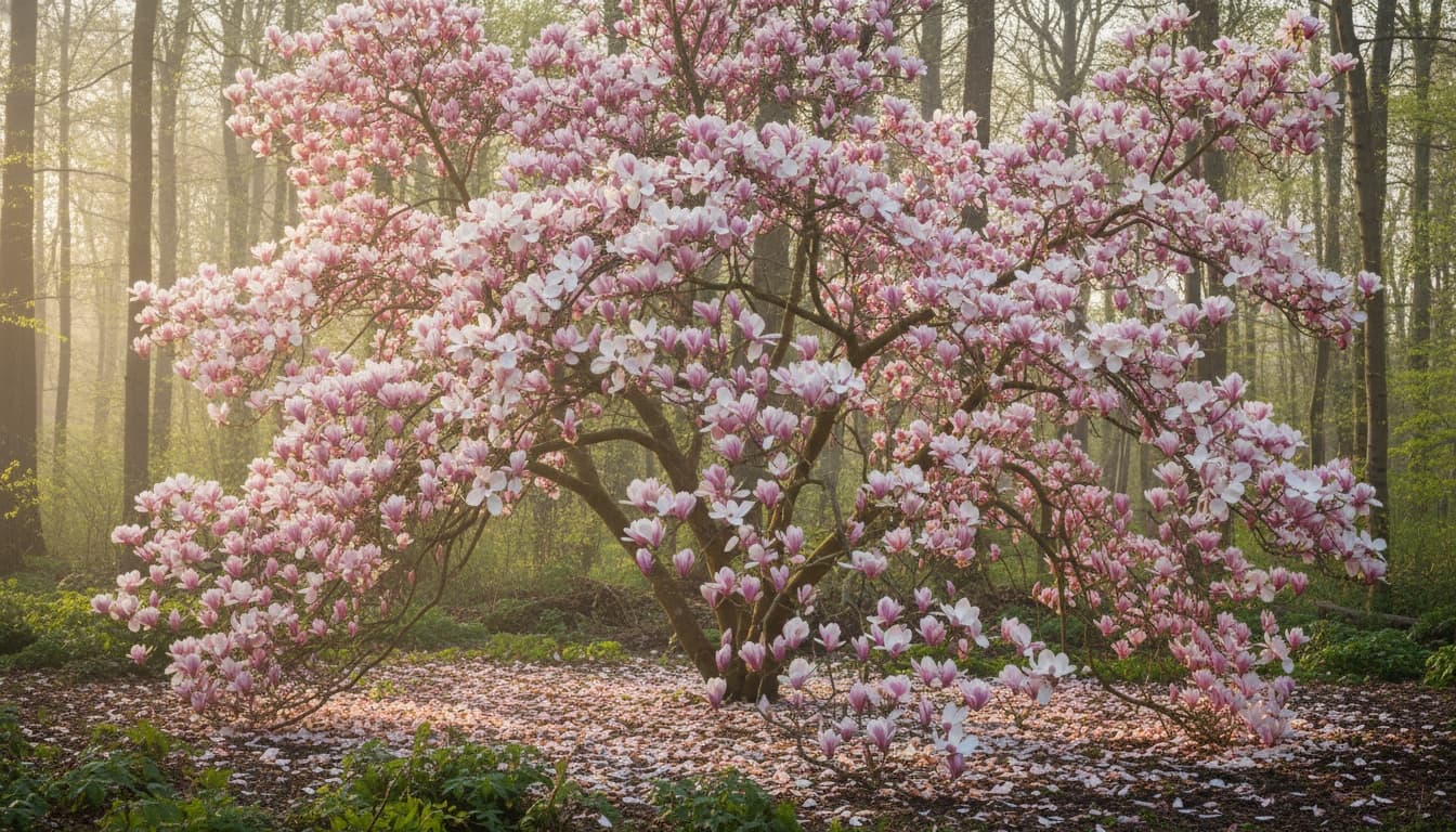 Saucer Magnolia (Magnolia × Soulangeana) - Flowering Trees