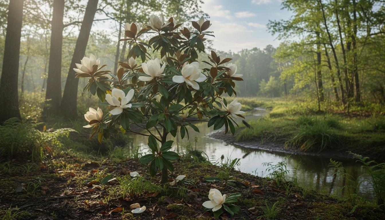 Sweet Bay Magnolia 'Jim Wilson' Moonglow® Moonglow® (Magnolia Virginiana 'Jim Wilson') - Flowering Trees