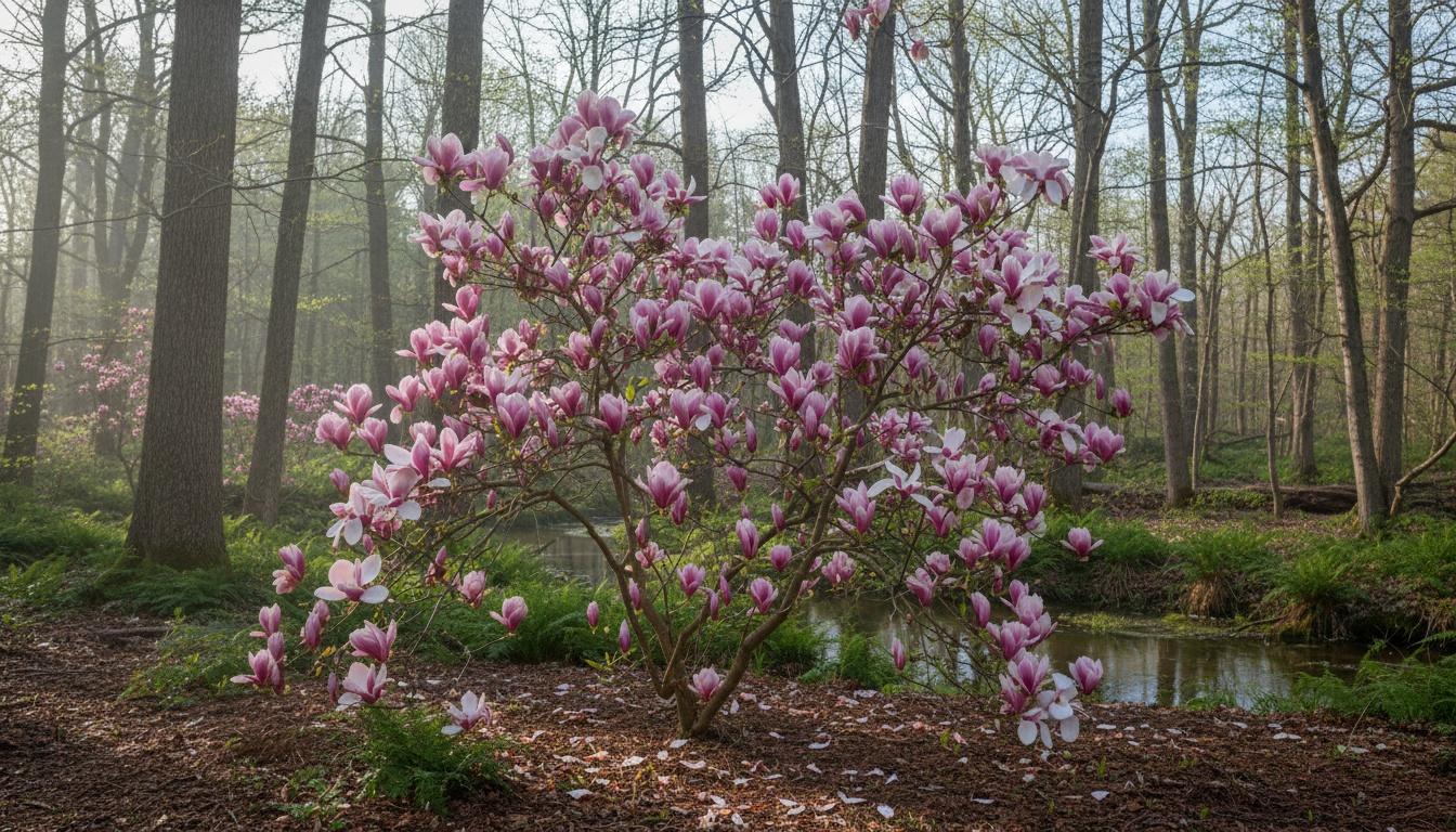Magnolia Ann Hybrid (Magnolia X 'Ann') - Flowering Trees