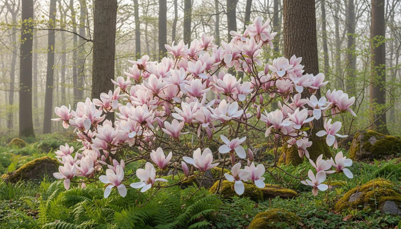 Pale Pink Loebner Magnolia 'Leonard Messel' (Magnolia X Loebneri 'Leonard Messel') - Flowering Trees