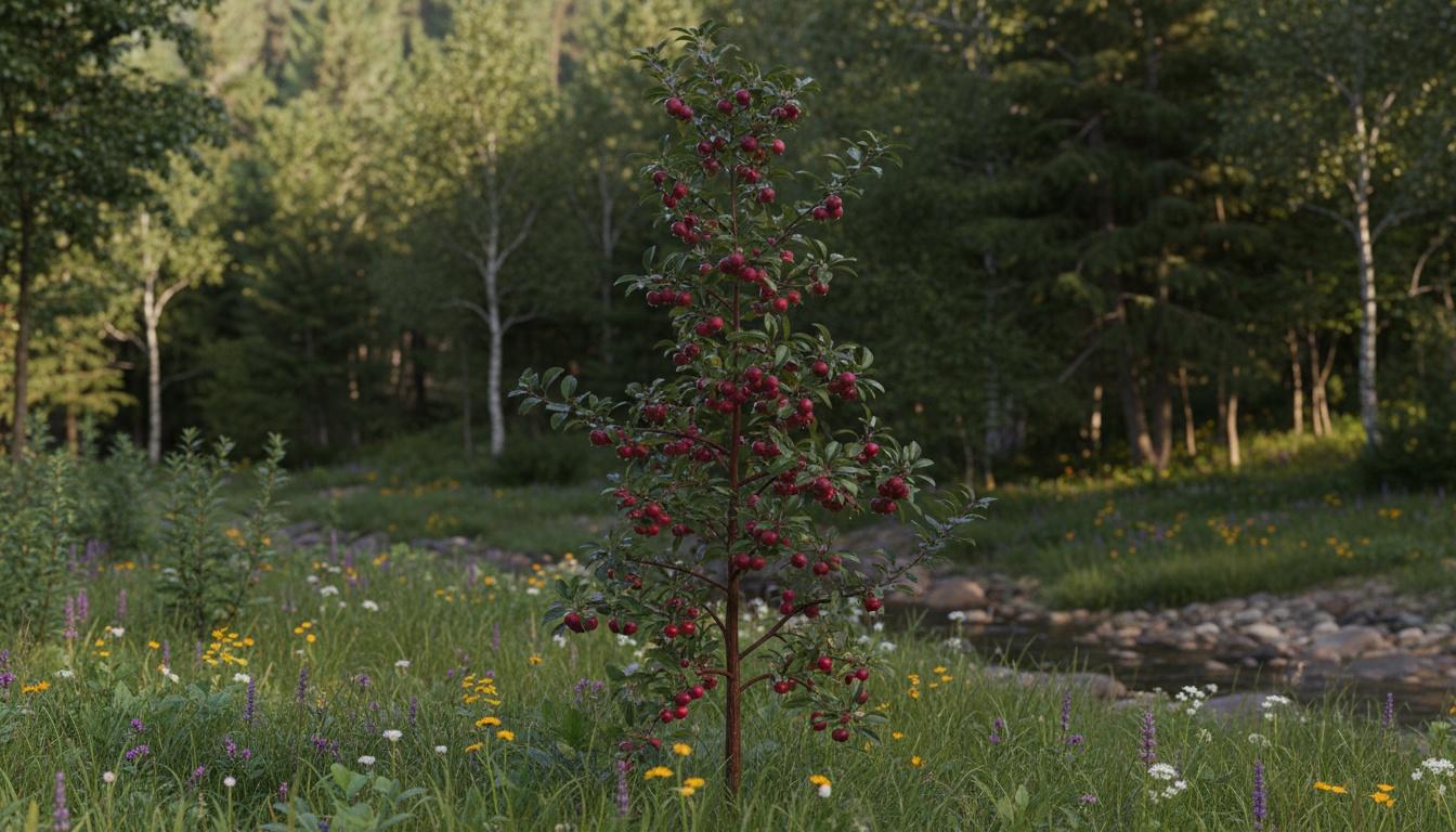 Crimson Rocket Crabapple (Malus 'Crimson Rocket') - Flowering Trees