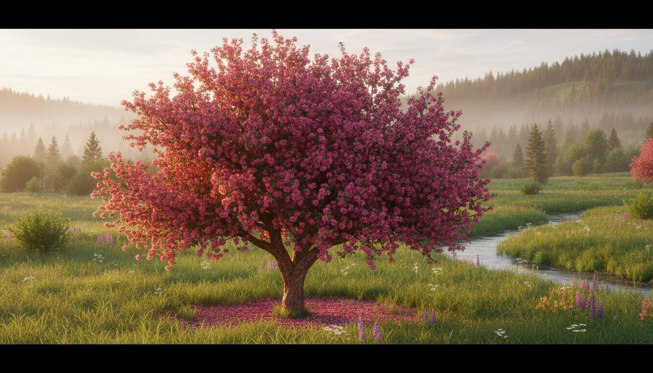 Rosybloom Flowering Crabapple 'Durlawrence' Courageous® Courageous® (Malus X Adstringens 'Durlawrence') - Flowering Trees