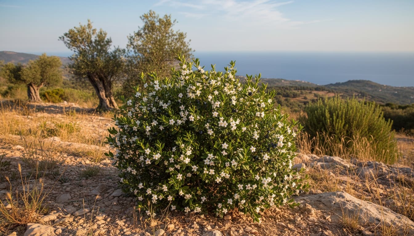 Dwarf Myrtle (Myrtus Communis ‘Compacta’) - Ground Layers