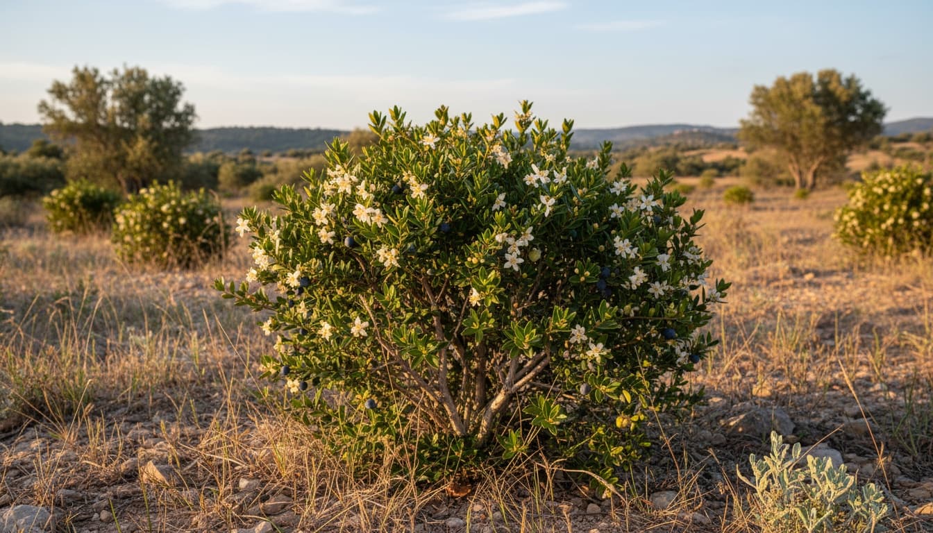 Dwarf Myrtle (Myrtus Communis 'Compacta') - Ground Layers