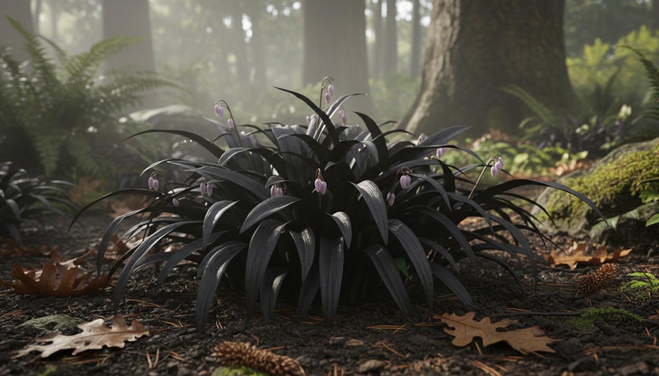 Black Mondo Grass 'Nigrescens' (Ophiopogon Planiscapus 'Nigrescens') - Grasses