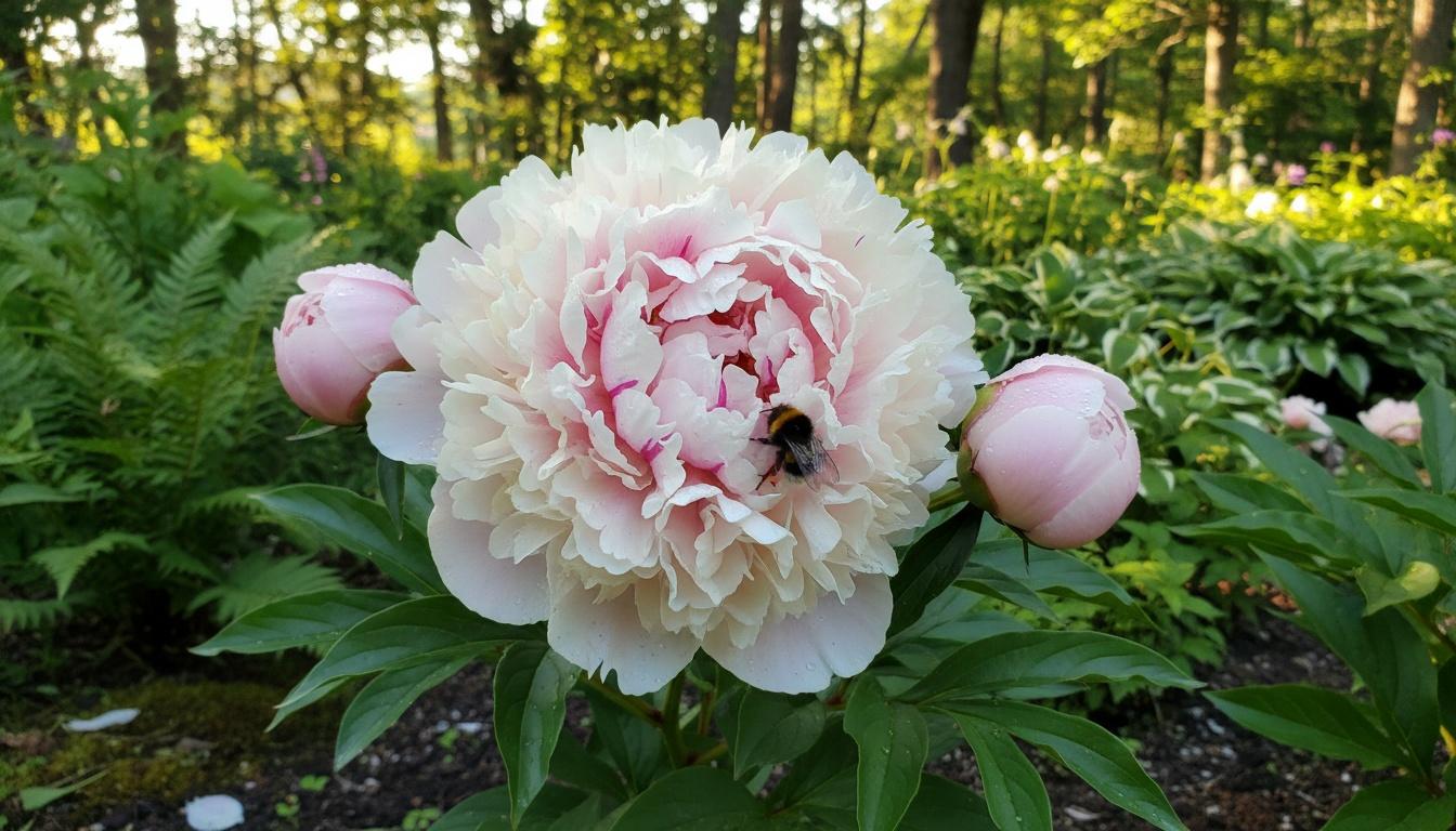Light Pink Peony 'Raspberry Sundae' (Paeonia 'Raspberry Sundae') - Perennials