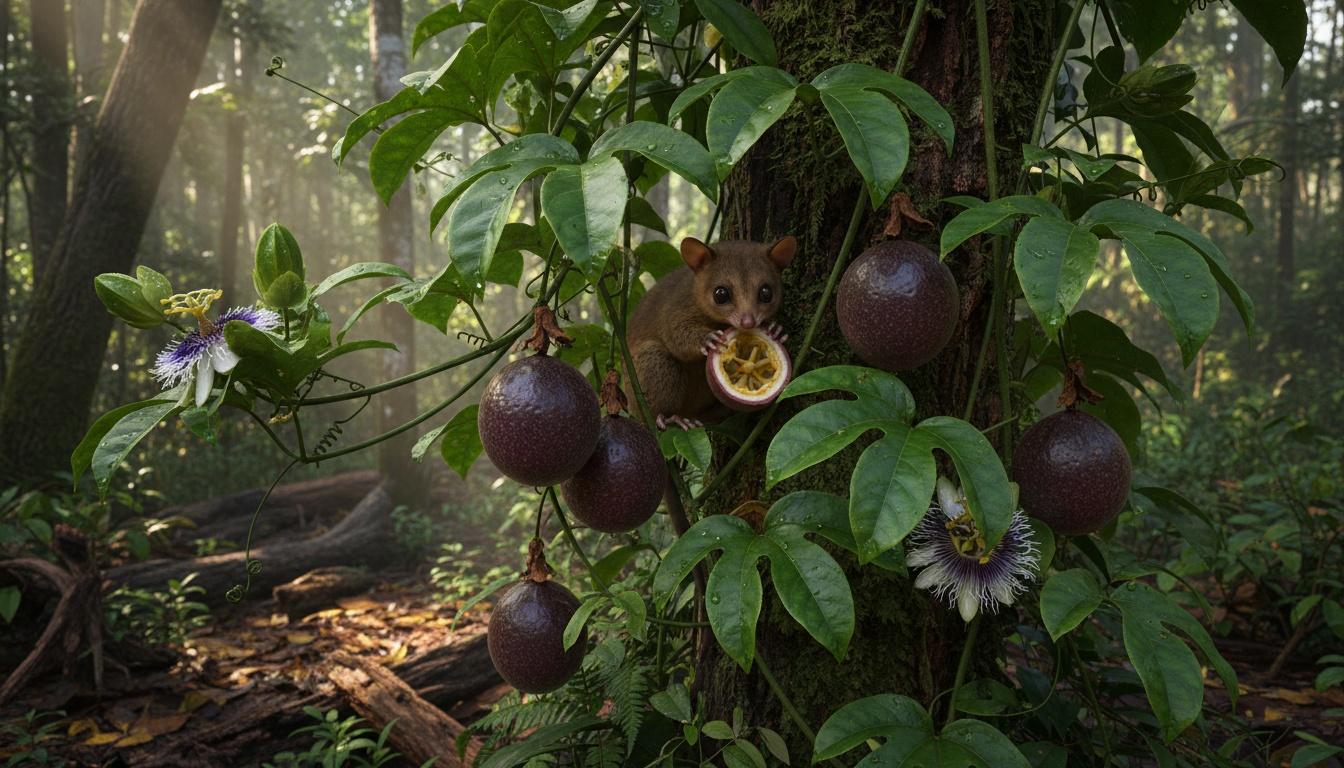 Possum Purple Passionfruit (Passiflora Edulis) - Fruit Trees