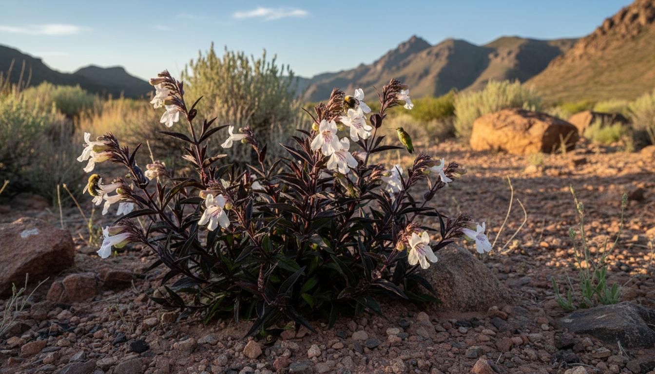 Beardtongue 'Onyx And Pearls' (Penstemon Pp32613 'Onyx And Pearls') - Perennials