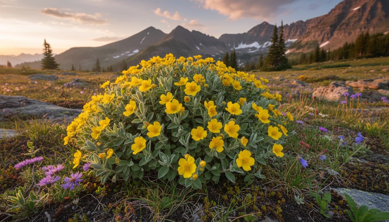 Shrubby Cinquefoil (Potentilla Fruticosa) - Ground Layers