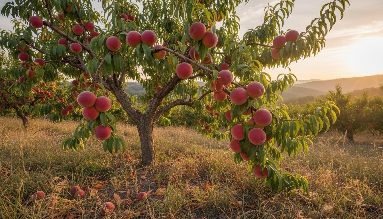 Red Baron Peach (Prunus Persica 'Red Baron') - Fruit Trees