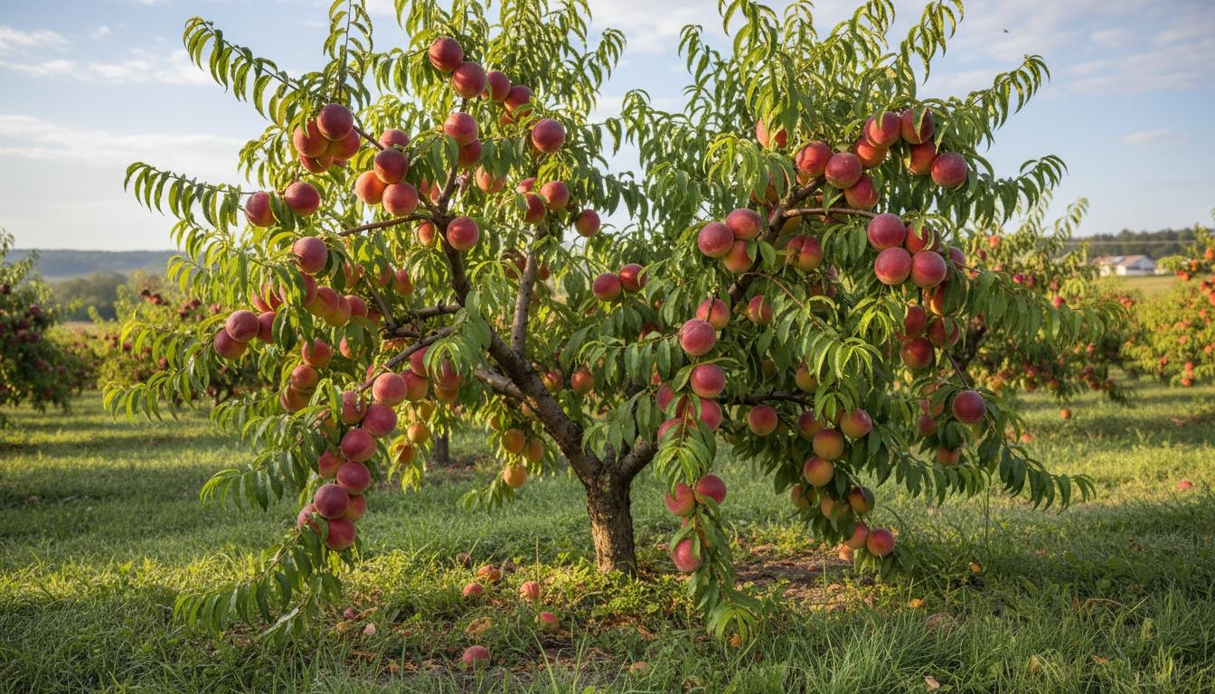 Redhaven Peach (Prunus Persica 'Redhaven') - Fruit Trees