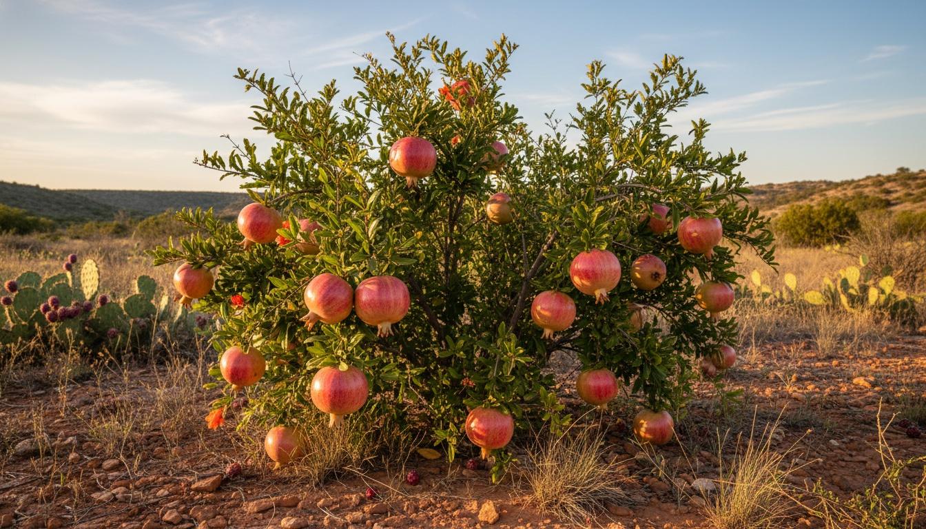 Texas Pink Pomegranate (Punica Granatum Var. 'Texas Pink') - Fruit Trees
