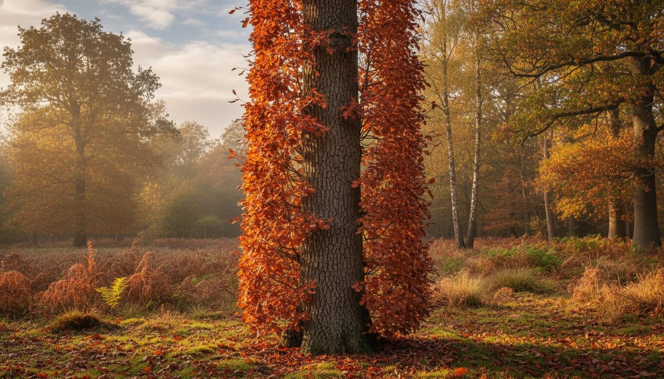 Columnar English Oak 'Chimney Fire' (Quercus X Warei 'Chimney Fire') - Shade Trees