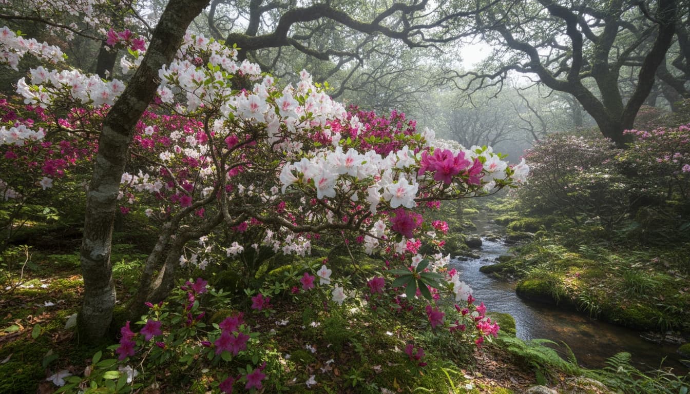Satsuki Azalea (Rhododendron Indicum) - Ground Layers