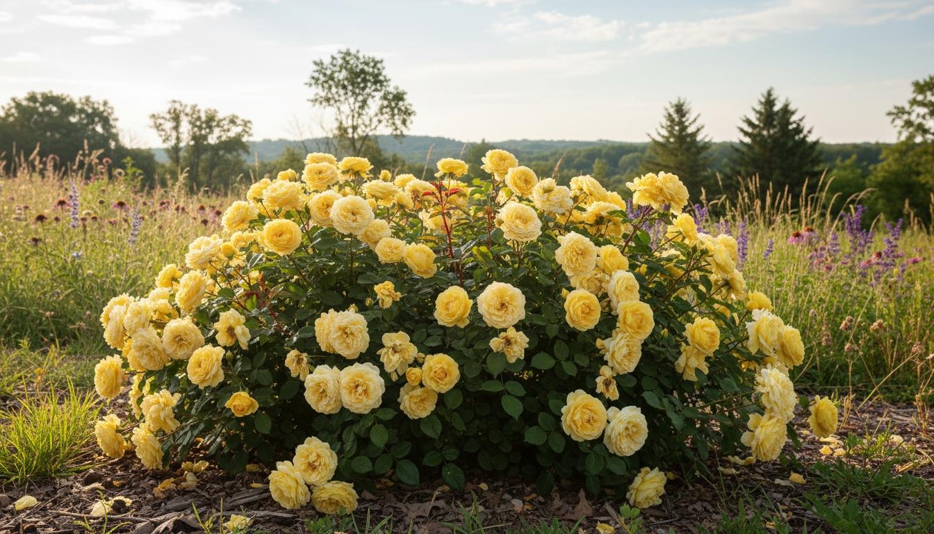Yellow Shrub Roses 'Meijecycka' Limoncello™ Limoncello™ (Rosa  Pp21532 'Meijecycka') - Ground Layers